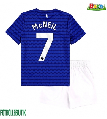 Everton Dwight McNeil #7 Hemmaställ Barn 2025-26 Kortärmad (+ Korta byxor)